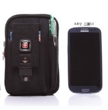 瑞士军刀男士N7100运动手机腰包挂包零钱包穿皮带三星i9220手机包