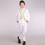 2016新款韩版舞台男童西服钢琴演出晚会主持人服结婚婚礼花童礼服