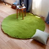 芦苇 丝毛欧式圆形地毯 卧室客厅茶几电脑椅毯床边飘窗毯 可定制