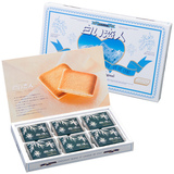现货日本代购直邮北海道白色恋人18枚白巧克力饼干礼盒