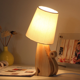 生活演异卧室床头创意装饰木质台灯 简约现代时尚小台灯结婚礼物