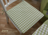 绿色小格子 办公室餐椅垫 田园椅垫椅子垫 海绵垫坐垫  特价