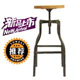 复古酒吧椅 升降吧台椅 椅子 简约经典现代木面个性高脚椅