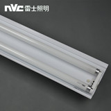NVC雷士照明T8单双管带罩支架灯日光灯 NDLE473/2*40W36W NDLE472
