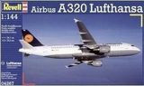 利华Revell拼装飞机模型04267 1/144 Airbus A320 Lufthansa 客机