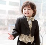 韩国进口正品礼服代购 男西服套装 燕尾服5件套装1-13号 金银2色