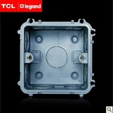 tcl罗格朗正品特价 86型开关插座暗装底盒 通用型加厚PVC绝缘暗合