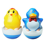 贝乐康企鹅小鸡小鸭不倒翁 婴儿洗澡玩具水陆两用 电动宝宝玩具