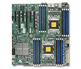 超微 双路双千兆服务器主板 X9DRi-F C602 LGA2011 长方形散热器