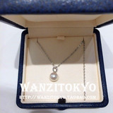 日本专柜代购 MIKIMOTO 御木本 纯银经典简约款海水珍珠项链 礼物