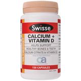 现货澳洲代购Swisse钙片+维生素D150粒帮助钙吸收补钙老人儿童