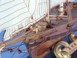 木制 帆船模型  第一次国际帆船比赛 冠军船——美洲号 帆船 套材