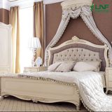 新古典后现代1.8床 欧式实木床 实木雕刻卧室家具双人床 特价婚床