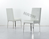 不锈钢雕花餐椅 后现代餐椅 新古典餐椅/餐桌椅鳄鱼纹皮餐椅 186