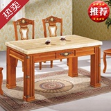 天然大理石餐桌 实木餐桌 烤漆亮光方桌 欧式餐桌 豪华方桌 餐桌