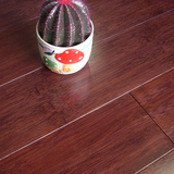 金福昌王碳化竹地板十大品牌 钛金面超高耐刮抗冲击 亚光咖啡色