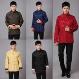 中国风新款唐装春秋装双面穿男士外套中式改良两面穿长袖上衣超值