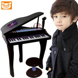 乐贝伊正品贝芬乐儿童带麦克风三角钢琴电子琴宝宝音乐琴益智玩具