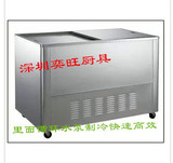 金菱G0.20W2卧式不锈钢循环冷水柜200L饮料保鲜柜 商用展示柜冰柜