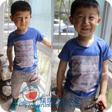 特价 夏新款 韩版潮宝 男童女童儿童 短袖纯棉T恤 小汽车图案
