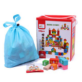 100粒数字桶装大块积木1-2-3-4-5-6-7岁男女童宝宝儿童益智力玩具