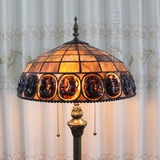 蒂凡尼落地灯 欧式复古餐厅卧室书房客厅东南亚风格咖啡色餐厅灯