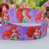 Disney Ariel Princess 迪士尼美人鱼公主 印刷织带 罗纹印刷丝带