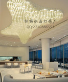 餐厅吊灯 造型水晶灯 客厅灯 酒店灯 前台灯 过道水晶灯 按要求做