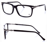 正品代购 925银克罗心眼镜 潮人 板材 复古 大号近视眼镜框架