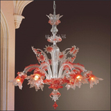 淘宝MURANO意大利设计纯手工水晶玻璃吊灯 客厅玻璃蜡烛灯