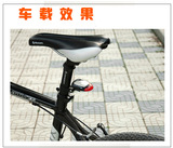自行车太阳能尾灯/山地车2LED警示灯/单车骑行装备配件 省电安全