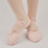 幼儿童舞蹈鞋软底练功鞋女男芭蕾舞女童舞蹈鞋考级成人帆布猫爪鞋