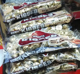 香港代购美国原装进口好时KISSES牛奶杏仁巧克力/朱古力袋装500g