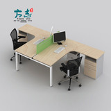 上海办公家具简约时尚两人组合职员电脑桌工作位屏风员工办公桌椅