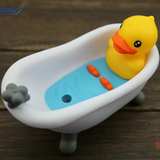 香港Semk创意礼品正品b.duck可爱小鸭子浴缸香皂盒肥皂盒家居用品