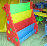 长颈鹿儿童书架书柜 塑料幼儿园书架家用柜子玩具收纳架玩具柜