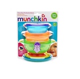 美国Munchkin麦肯齐带盖吸盘碗宝宝碗训练碗不含BPA餐具