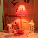 可爱儿童台灯 创意田园布艺台灯 卧室床头恐龙台灯 卡通 韩式台灯
