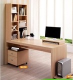 简约分体书柜家用台式办公桌板式电脑桌木质多功能组装厂家直销