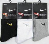 Nike耐克男士纯棉耐克全棉男袜男式中筒保暖加厚毛巾底运动袜子