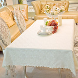 桌布布艺简约现代台布桌旗餐桌欧式茶几桌布新款上市白色