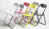 新款热销夏天冰凉折叠椅/钢折椅/靠背椅/全钢椅/会议椅/6颜色可选