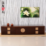 汉龙赤马特价 现代中式新古典家具视听柜客厅电视柜 大花影电视柜