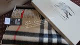 英国专柜代购 上海现货 Burberry经典驼色格子纯羊绒围巾32013061