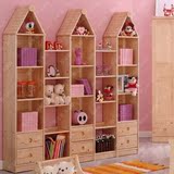 儿童书柜欧式书柜书架尖顶书柜储物柜实木柜子松木柜子组合柜子