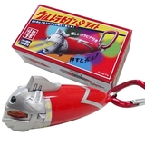 日本 正版进口 纺锤鱼鳔 赛文奥特曼 配登山环 怀旧型LED随身电筒