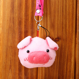 新款可爱粉嫩小猪手机挂件创意礼物自制不织布手工娃娃diy材料包