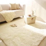 纯白色长毛绒布料装饰品垫布展示毯格子铺背景布绒毛毛布地毯