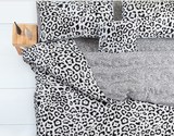 黑白豹纹纯棉1.5 1.8米床上用品个性被罩220 240床单床笠式四件套