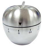 不锈钢厨房定时器 苹果提醒器 60分钟定时器 创意机械计时器闹钟